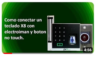 zk x8 control de acceso video