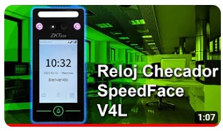 Reloj checador huella digital zkteco speedface v4lp video